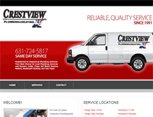 Tablet Screenshot of crestviewplumbing.com